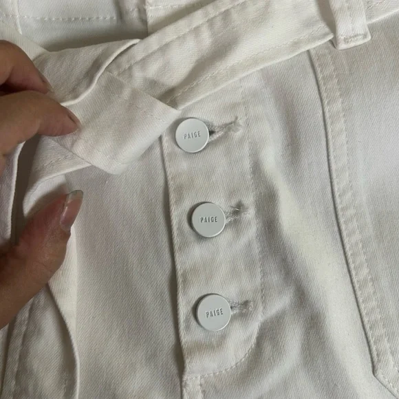 Paige mayslie white utility jogger pants - Picture 6 of 16